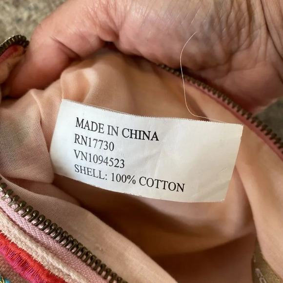 Y2K Limited Edition Small Crossbody Purse Floral Embroidered Cottagecore Pink - Picture 10 of 11